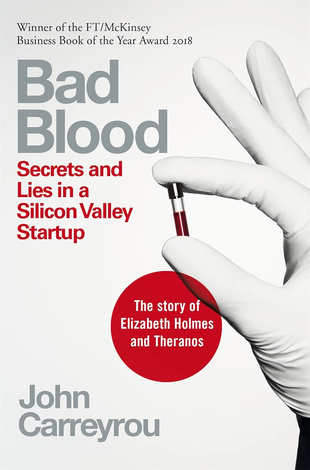 Bad Blood by John Carreyrou - Book Cover