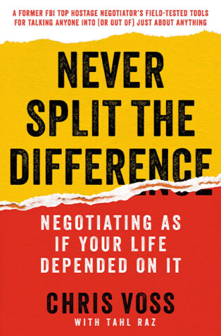 Never Split the Difference by Chris Voss - Book Cover